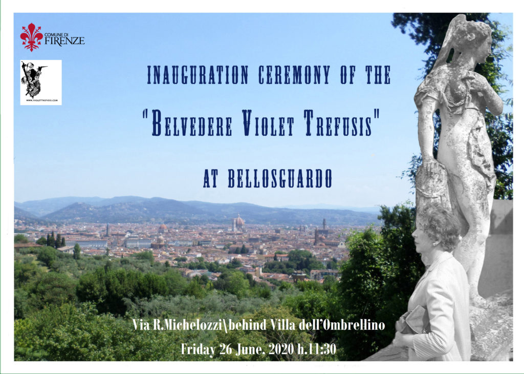 Inauguration ceremony of the Belvedere Violet Trefusis